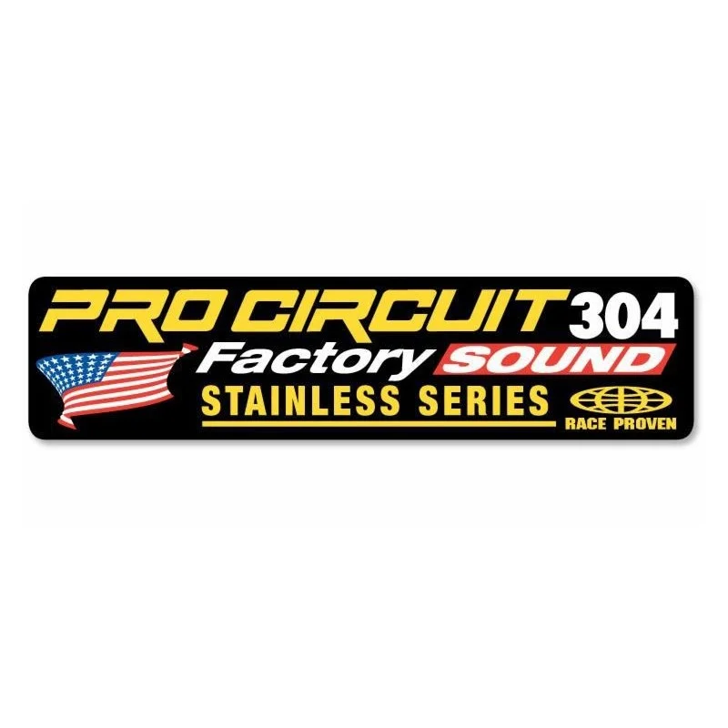 Exhaust Decal 2 Stroke Pro circuit 304 1860-0639 Pro Circuit  Stickers