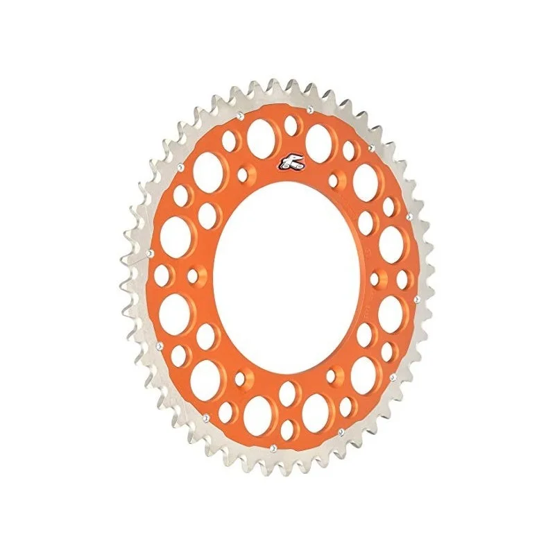 Corona Renthal Twinring Acciaio - Alluminio KTM-Husqvarna orange 2240U520OR Renthal Couronne