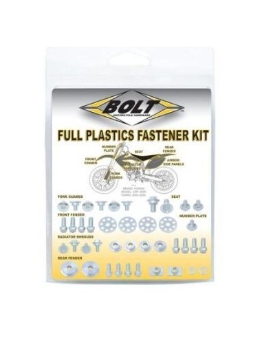 Kit full plastic fastener Bolt VITIPLASTICHEBOLT Bolt Hardware - Bolt - Nuts