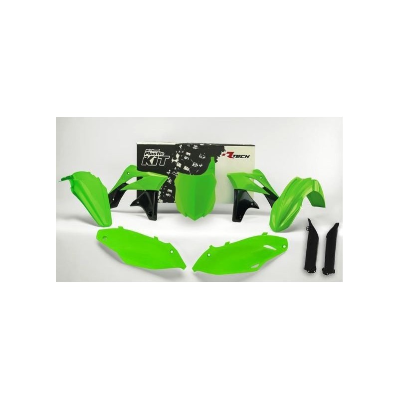 Body Kit Fluo Green KXF 250 2013-2016 Rtech R-KITKXF-VF0-516 Rtech Plastic Kits