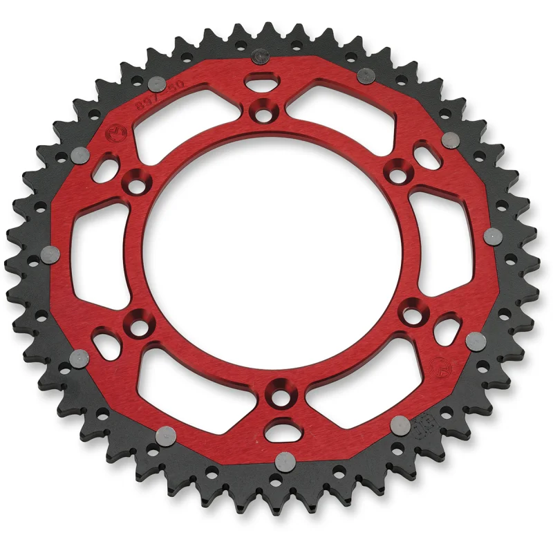 Rear sprocket Moose racing Dual material Beta-red CORMOOSEACCALUBETA Moose Racing Couronne