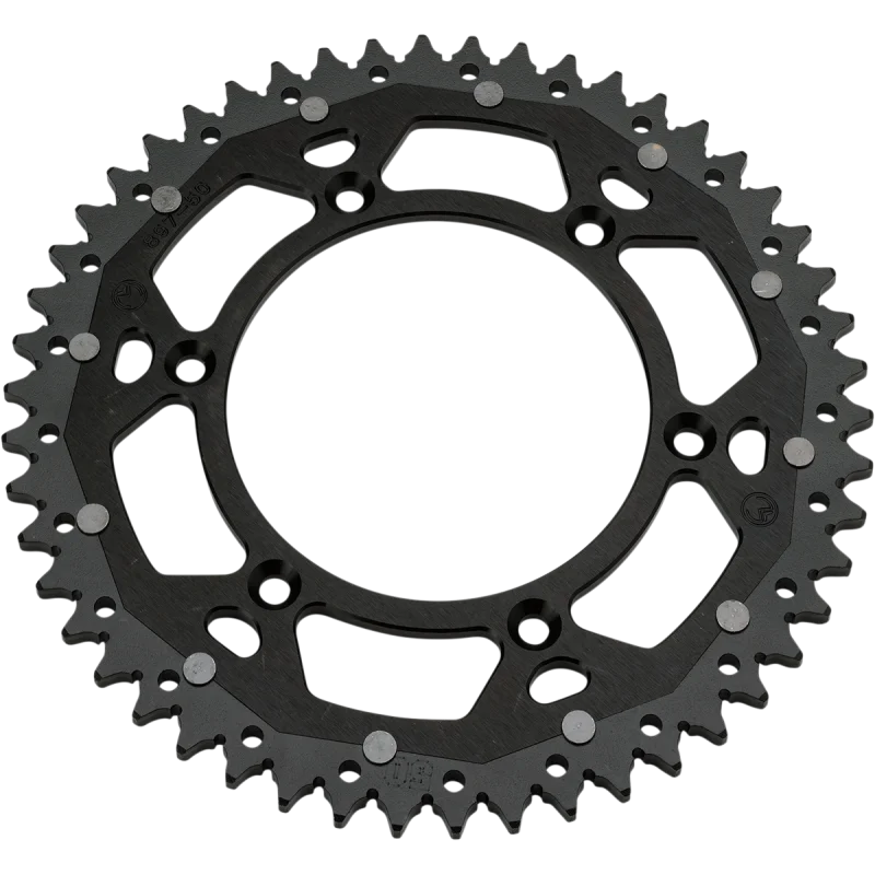 Rear sprocket Moose racing Dual material Suzuki-black CORMOOSEACCALUSUZN Moose Racing Zahnkrank