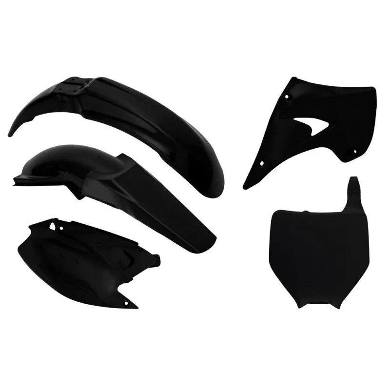 Kit plastiche motocross Racetech Kawasaki nero R-KITKX0-NR0-503