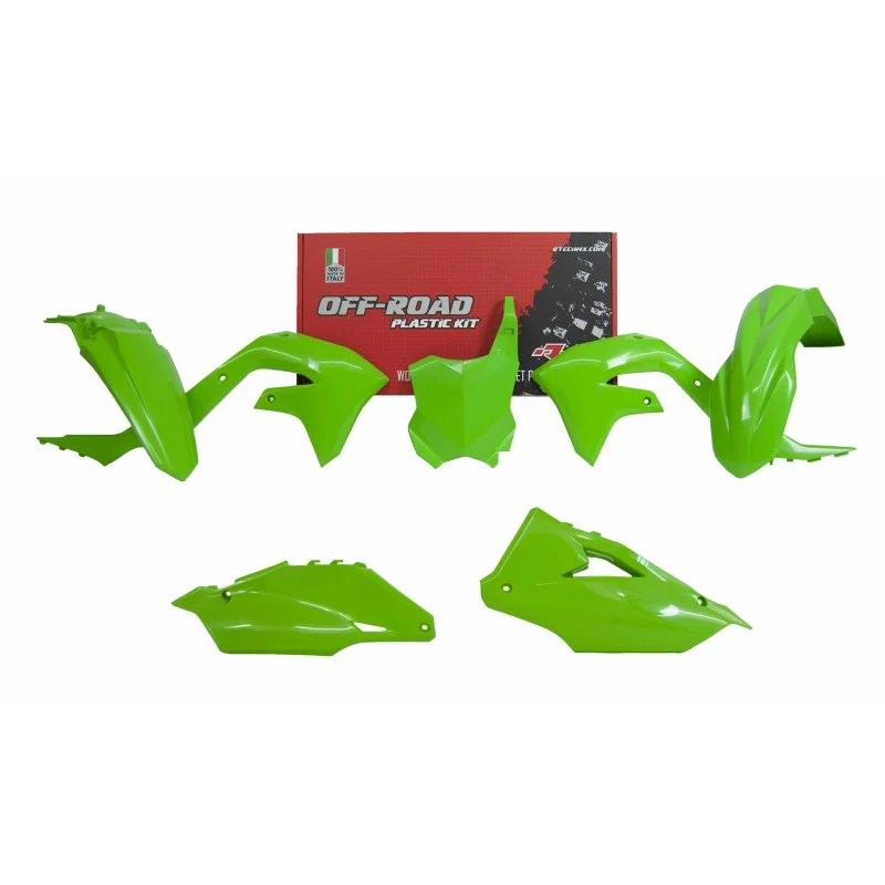 Plastic kit motocross Rtech Kawasaki green R-KITKXF-VE0-599 Rtech Plastic Kits