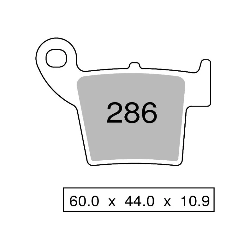 Brake Pads Nissin sintered MX03 Honda- Rear 2P286ST Nissin  Plaquettes de frein and brake caliper