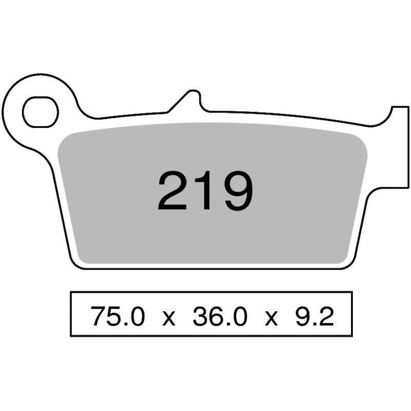 Pastiglie freno Nissin sinterizzate MX03-Posteriori 2P219ST