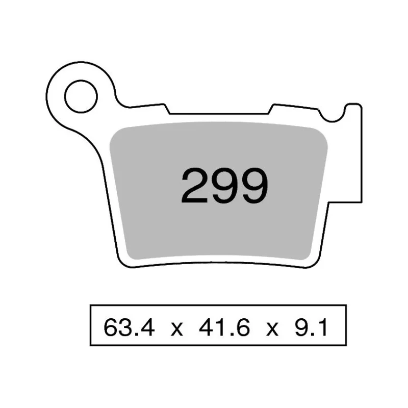 Brake Pads Nissin sintered MX03 Rear 2P299ST Nissin Bremsbeläge and brake caliper