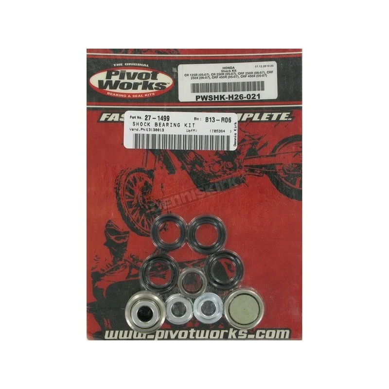 Kit revisione cuscinetti mono ammortizzatore Pivot Works - Honda PWSHK-H26-021 Pivot Works Amortisseur arrière