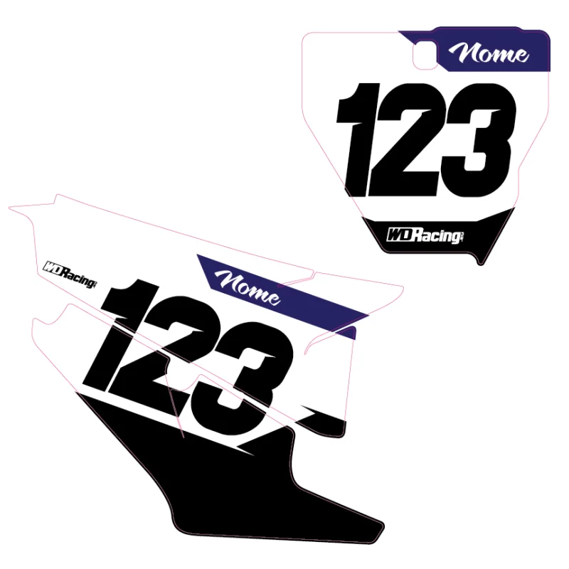 Husqvarna Race 2 Number Plates RAC2-HUS  Husqvarna