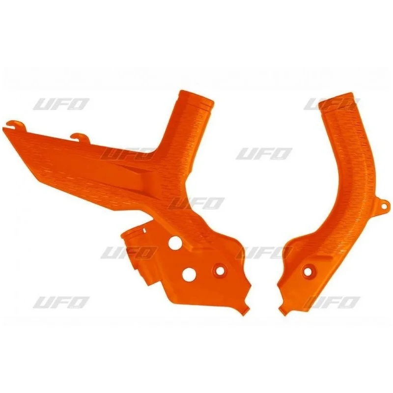 Frame guards Ufo Ktm orange KT04098127 Ufo Skid plate-radiator guards