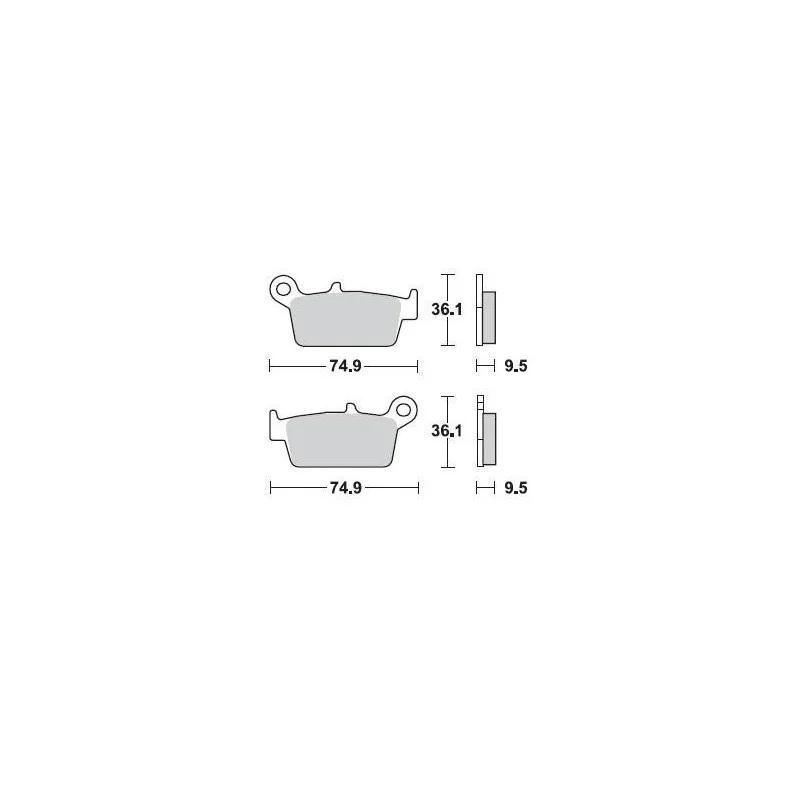 Pastiglie freno Braking CM46-Posteriori 701CM46