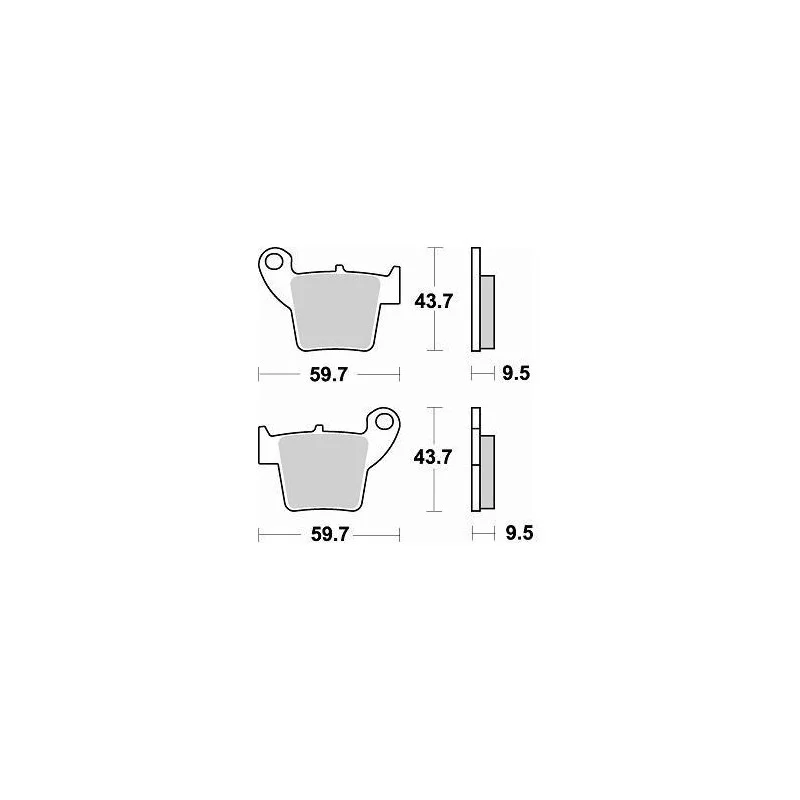 Brake pads Braking CM46 886CM46 Braking Brake pads and brake caliper