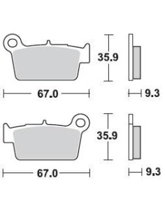 Pastiglie freno Braking CM46-Posteriori 890CM46