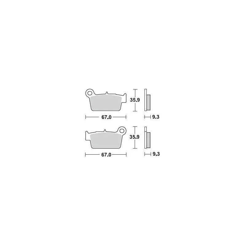 Brake pads Braking CM46 890CM46 Braking  Plaquettes de frein and brake caliper