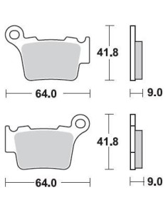 Pastiglie freno Braking CM46-Posteriori 891CM46