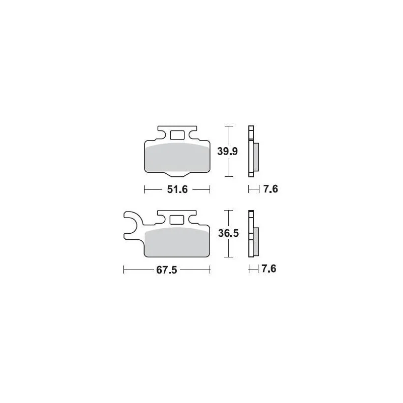 Brake pads Braking CM44 894CM44 Braking Bremsbeläge and brake caliper