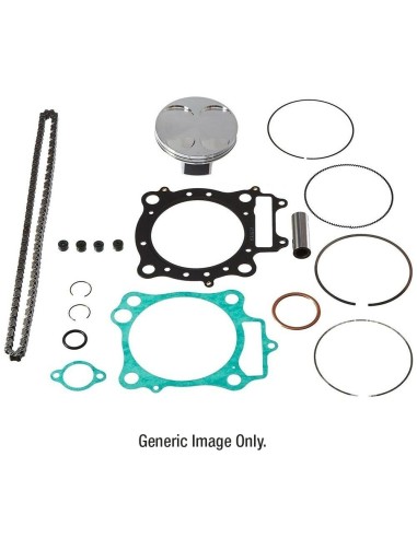 Kit pistone-guarnizioni e catena Vertex | Honda CRF 450 09-12 Compr 12,0:1 VTKTC23455
