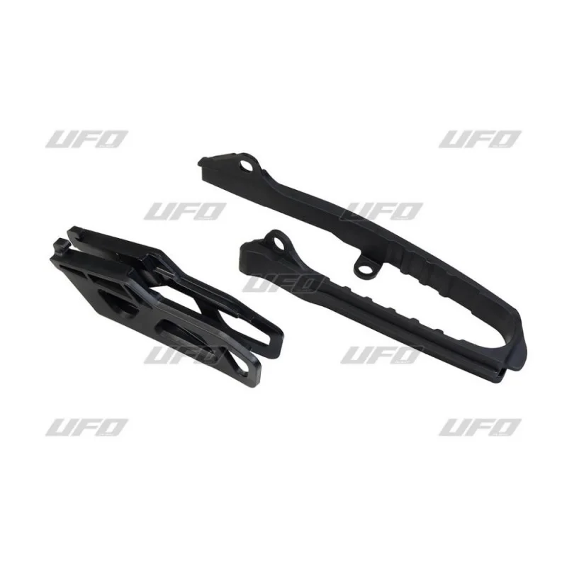 Kit slitta e cruna catena Ufo Suzuki RMZ 250 19- / RMZ 450 18- SU04946001 Ufo Kettenfuhrung-schwingarmschutz