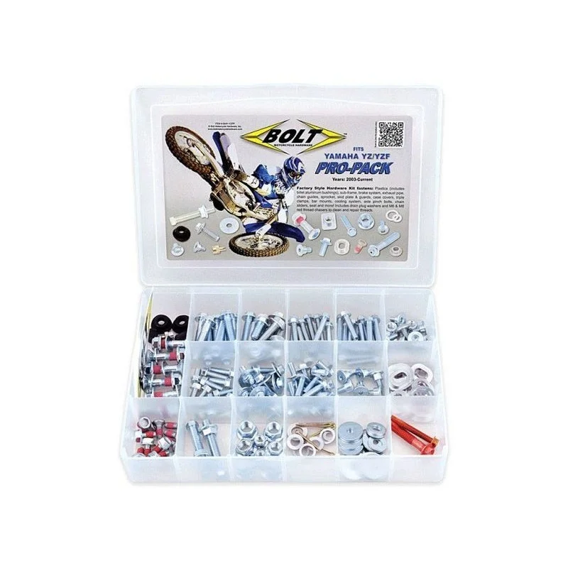 Kit viteria completa moto Pro Pack Bolt- Yamaha YZF 02-13/WRF 03-15 BMHYZPP Bolt Kits-visserie