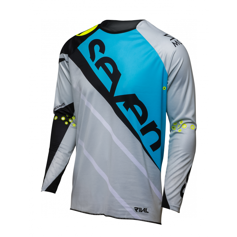 Maglia Seven Rival blu-grigia 2250017-420