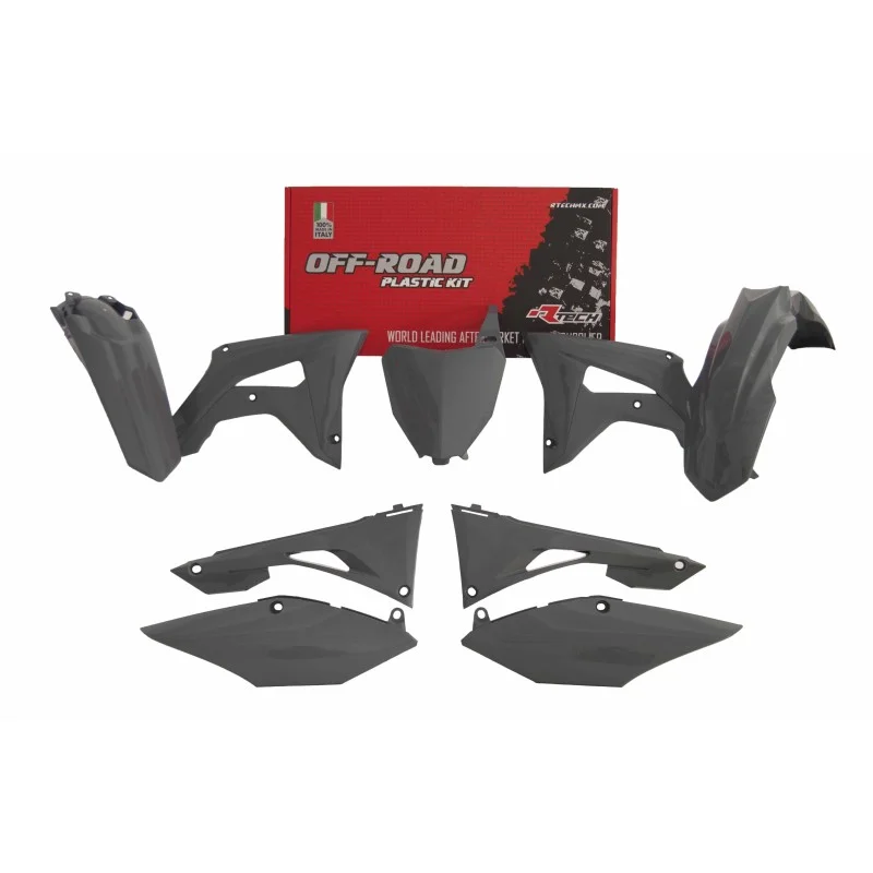 Kit plastiche Racetech Honda CRF 250 18-20/CRF 450 17-20 Grigio R-KITCRF-GR0-519 Racetech Kits plastique