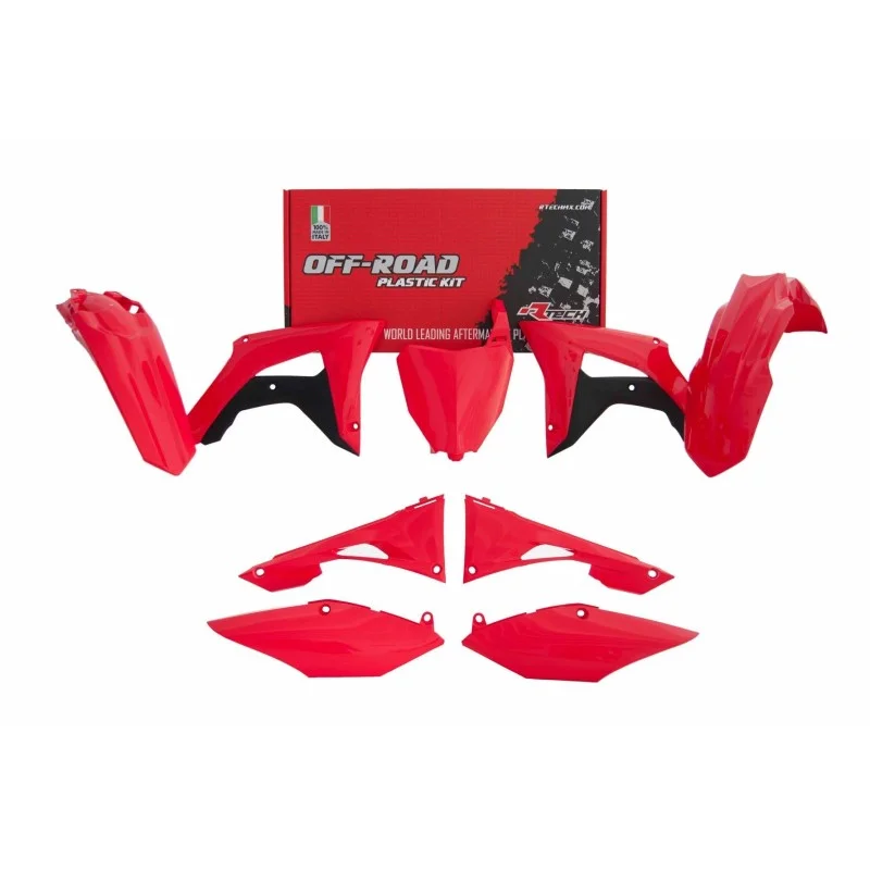 Plastic Kit Racetech Honda CRF 250 18-20/CRF 450 17-20 Red-Black R-KITCRF-RWE-519 Racetech Kits plastique