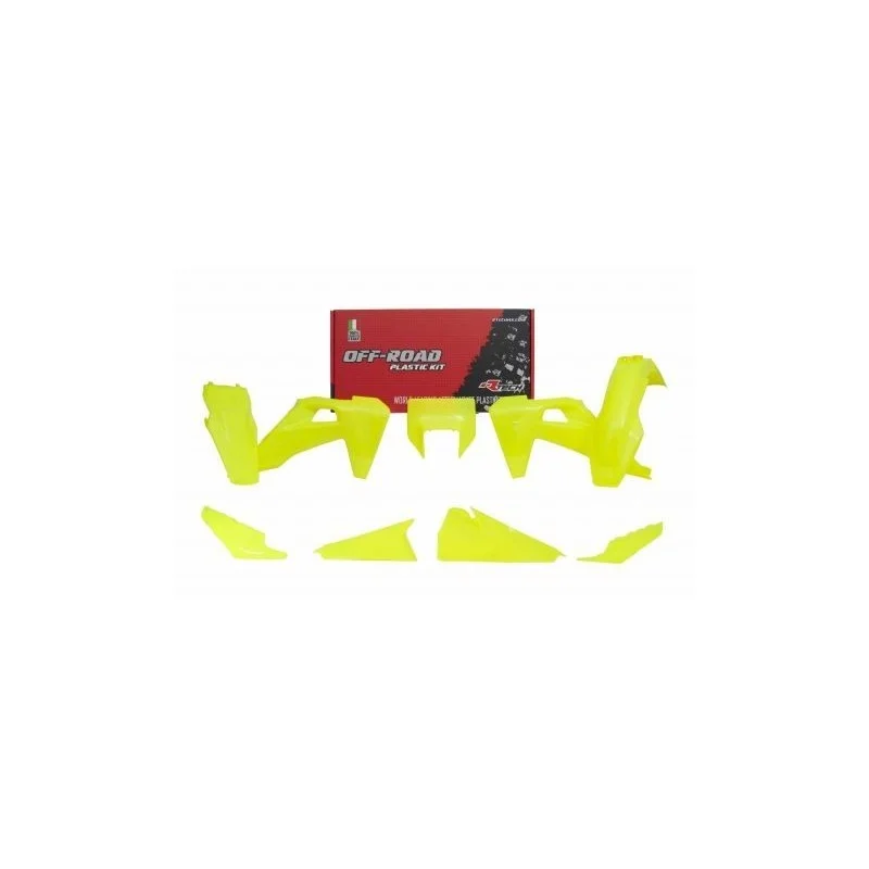 Kit plastiche Racetech Husqvarna- TE/FE 20- giallo fluo R-KITHSQ-GF0-520