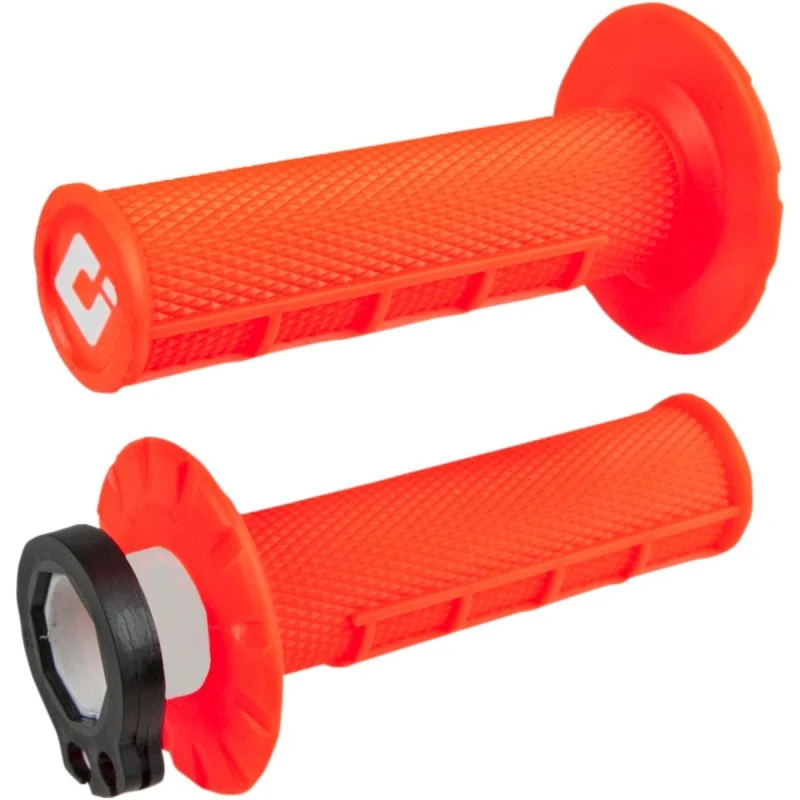 Grips ODI V2 Lock On half waffle 2-4 strokes flo orange 06302274 ODI Lenkergriffe