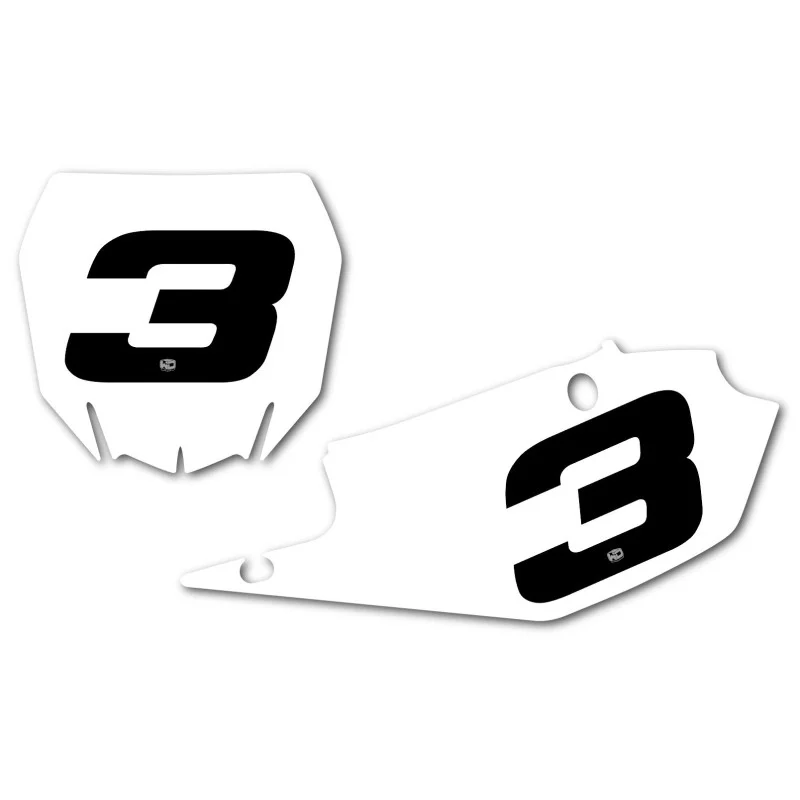 Race Number Crystal 13.5 x 20.0 cm 3 pcs noir