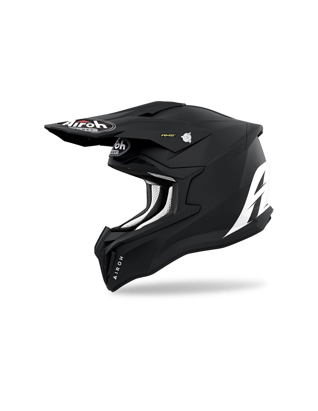 Casco Moto Cross Enduro In Fibra HPC Airoh STRYCKER Color Nero Opaco  Vendita Online 