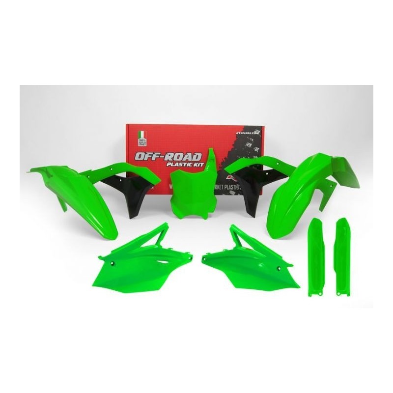 Plastic Kit Flo Green KXF 250 2017-018 Racetech Racetech