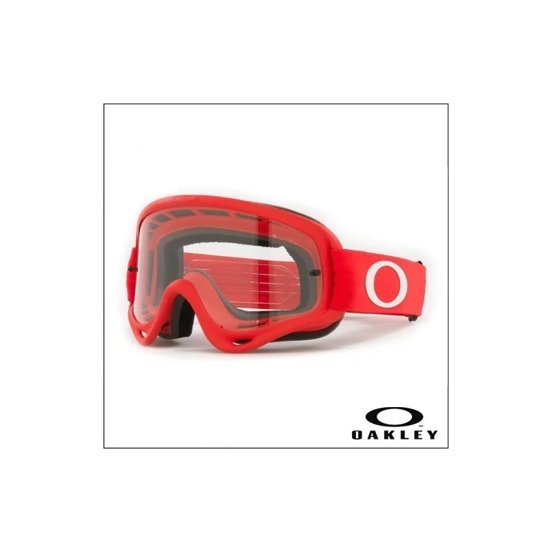 Goggle Oakley Oframe Moto red Clear OO7029-63C Oakley Motocross Goggles