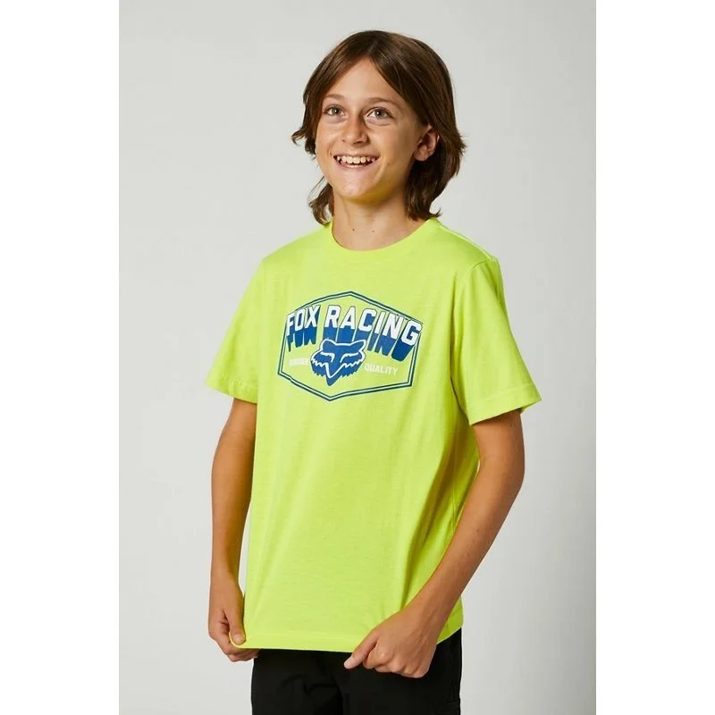 T-shirt Fox Youth Foundation SS Tee Fluo Yellow 27206-130 Fox Streetwear mx youth