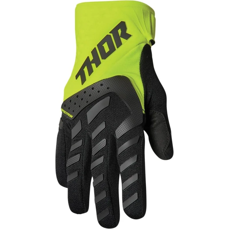 Gloves Thor Spectrum Youth Black Fluo Yellow 2022 3332162 Thor Kids Motocross Gloves