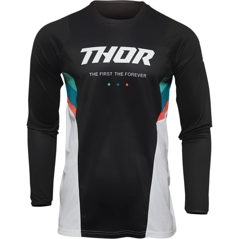 Maglia Thor Pulse React Bianca - Nera 2022 