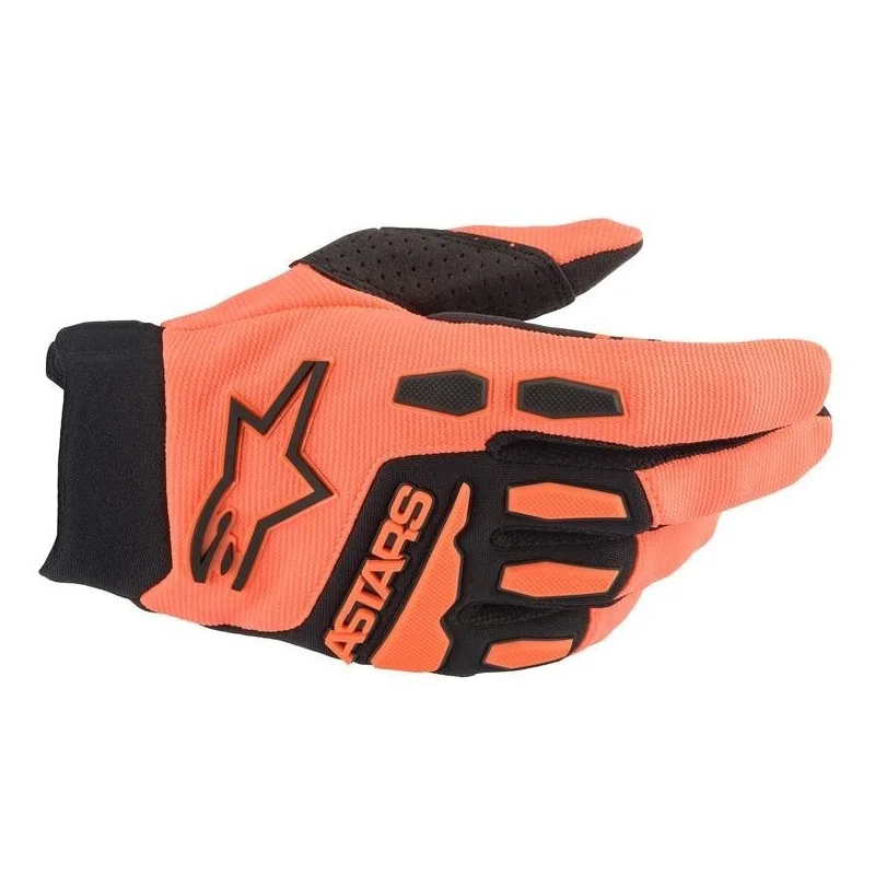 Guanti Alpinestars Full Bore Neri/Arancioni Fluo 3563622-41