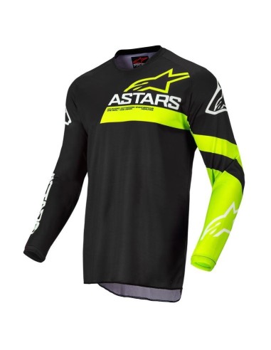 Completo Alpinestars Racer Chaser Bambino Nero/Giallo Fluo 2022