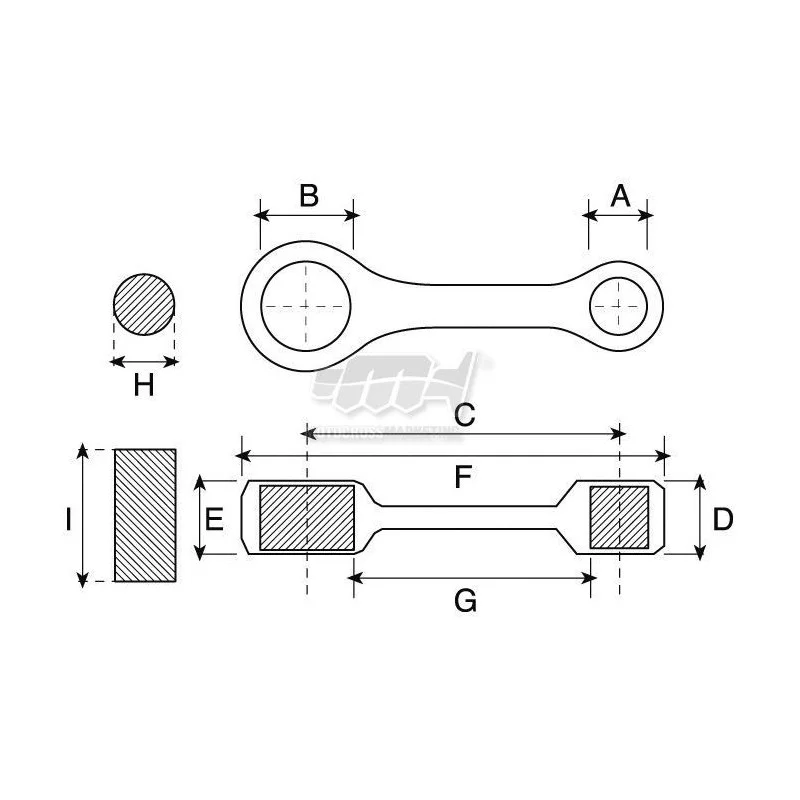 Connection Rod Prox Husqvarna CR/WR/WRE/SM 125 1997-2013 Prox