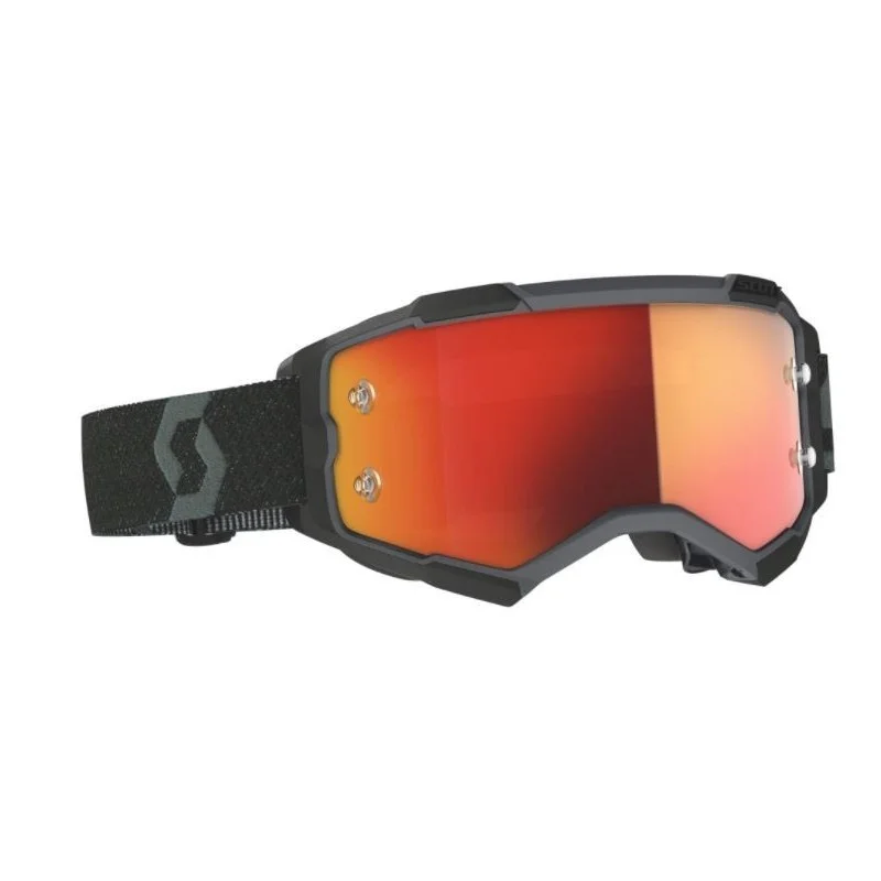 Goggle Scott Fury black lente orange chrome 2728280001280 Scott Motocross Goggles