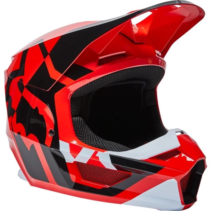 Casco FOX Bambino LUX V1 Fluo Rosso 2022 28356-110