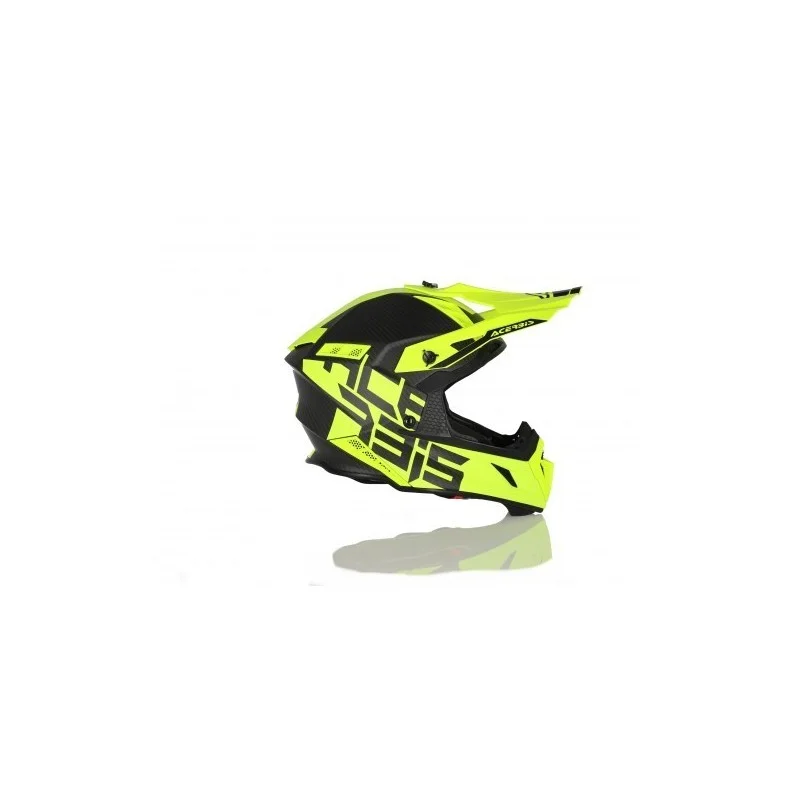 Helmet Acerbis Impact Steel Carbon Fluo yellow 950 gr 0023424.063.06 Acerbis Motocross Helmets