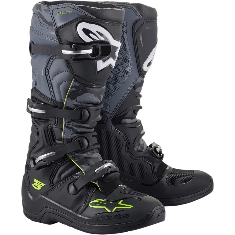 Boots Alpinestars Tech 5 black/Gray/Fluo yellow 2015015-1055 Alpinestars Motocross | Enduro Boots