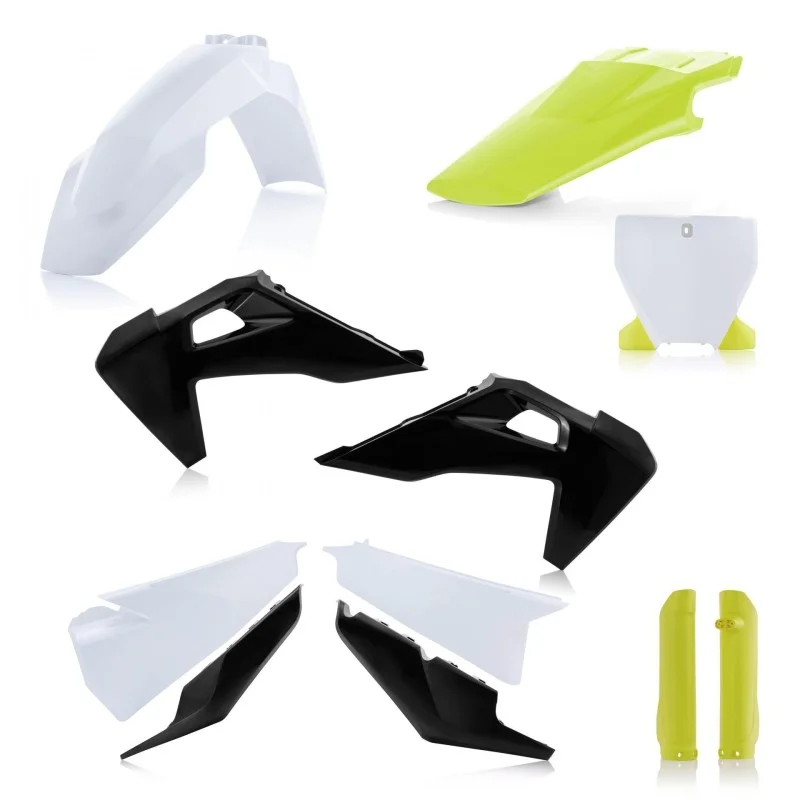 Kit plastiche Acerbis per Husqvarna TC-FC 2019-2022 bianco/nero 0023481.237