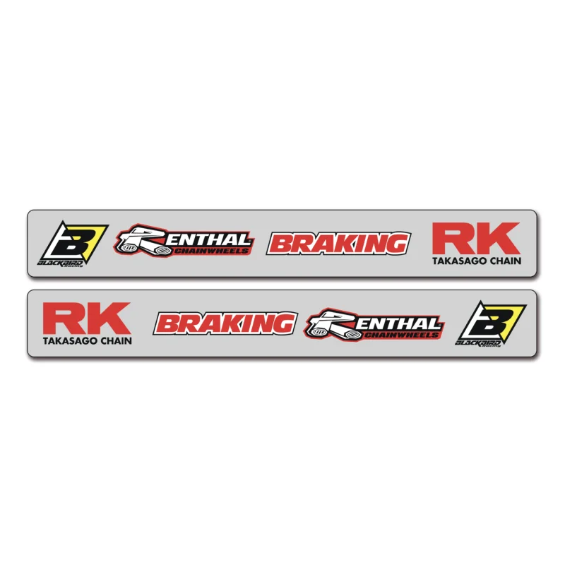 Transparent swingarm decals Suzuki RM-RMZ 5328N Blackbird Stickers