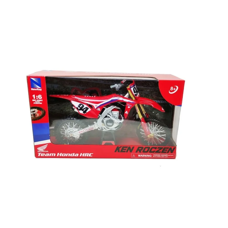 Bike Model Die Cast Honda CRF 450 Team Ken Roczen 1:6 2022 49693 NewRay Toys - Motorcycle Models