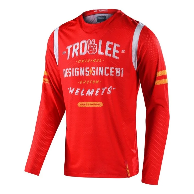 Maglia Troy Lee Design GP AIR Roll Out Rossa 30433203