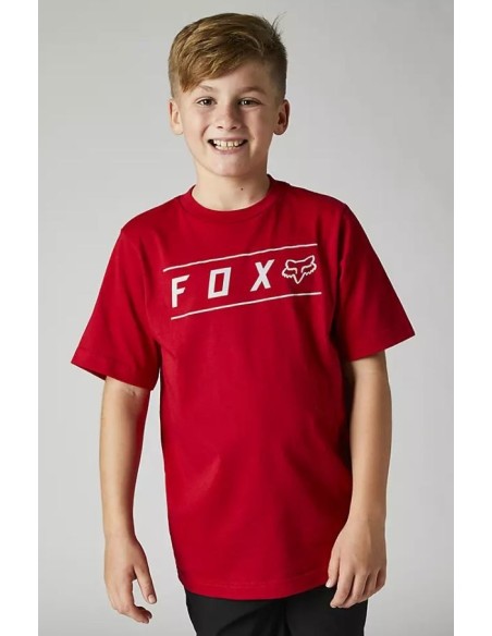 Maglietta T-Shirt FOX Bambino Pinnacle Rossa 29174-122