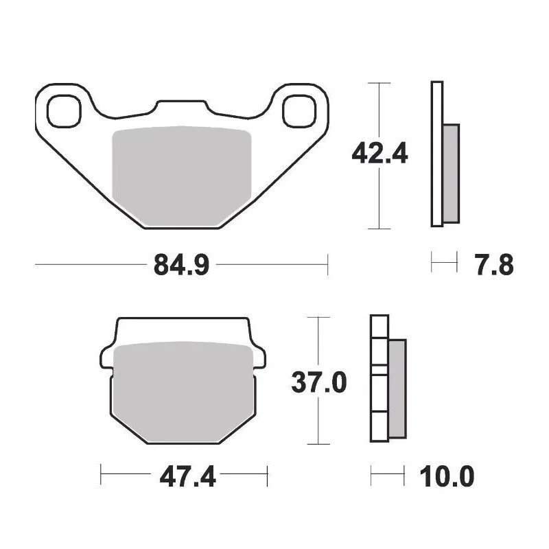 Pastiglie freno posteriori HM/Vent LMP148