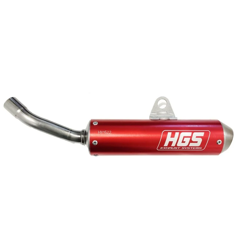 Silencer HGS red YZ 125 2005- Fantic XX/XE 125 2021- HGYAM.006S.R Hgs Exhaust Pipe & Silencer 2 stroke