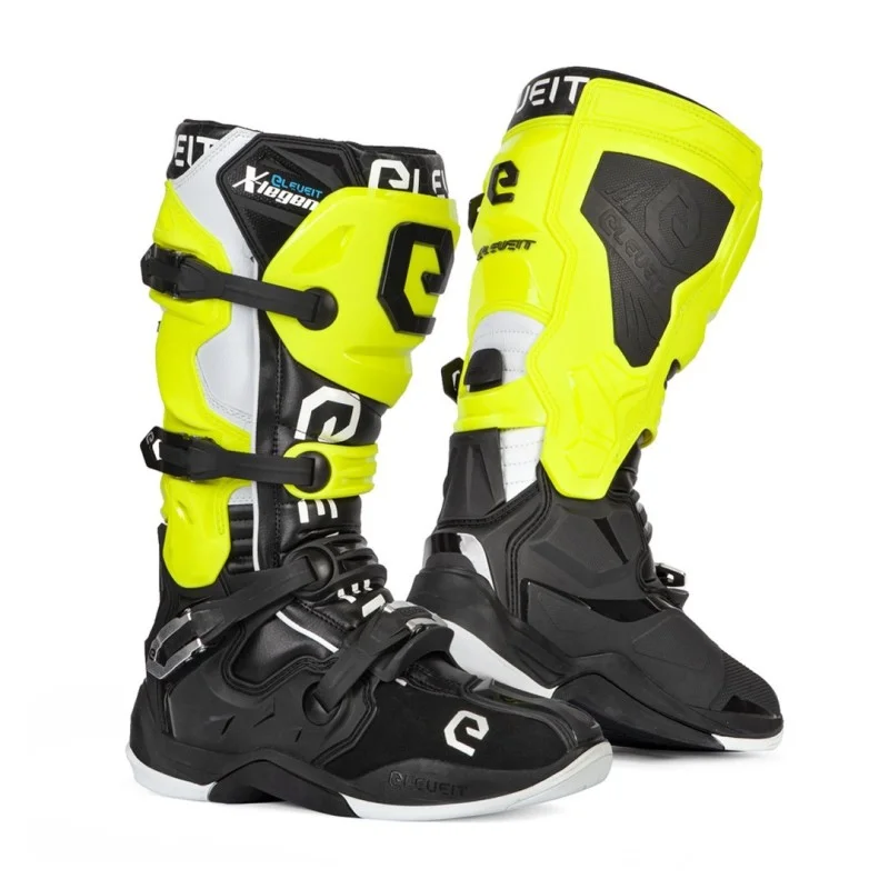 Stivale Cross Enduro Eleveit X Legend Nero/Giallo Fluo MX104